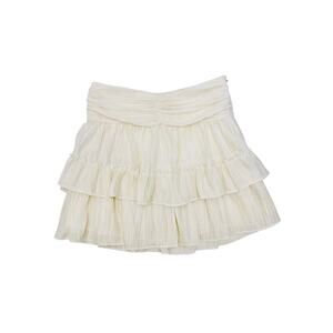 Ramy brook ivory selena tiered mini skirt - size small